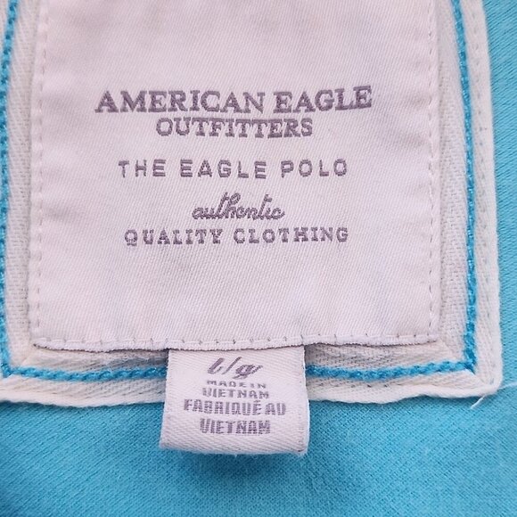 American Eagle Oufitters Junior Polo Size L - Picture 4 of 5
